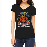 Hispanic Heritage Month Latina Girls Latino Countries Flags Women's V-neck T-shirt | Artistshot