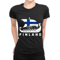 Scandinavia Viking Finland Gift Finland Ladies Fitted T-shirt | Artistshot