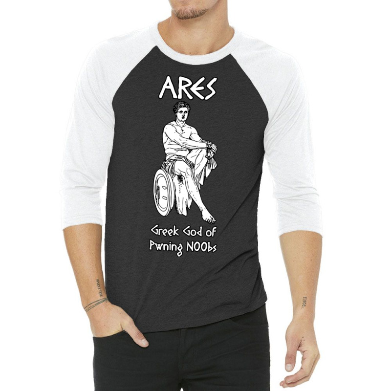 Ares, Greek God Of Pwning N00bs 3/4 Sleeve Shirt by Mary Hatton | Artistshot