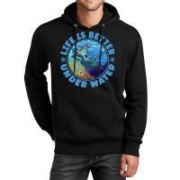 Life Is Better Under Water Marine Biology Scuba Diver Premium Unisex Hoodie | Artistshot