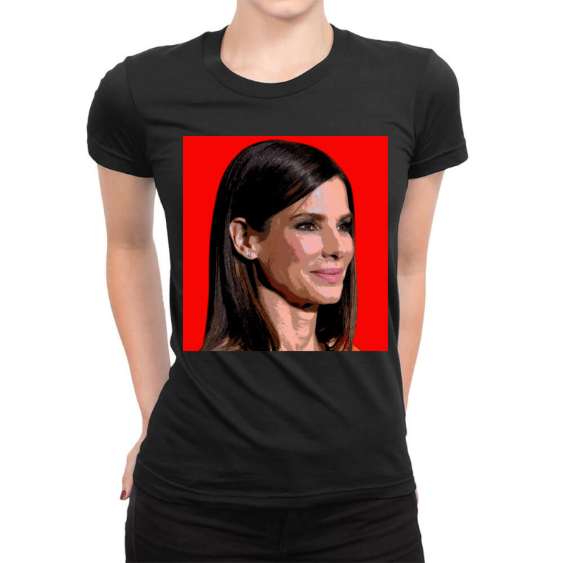 Sandra Bullock Ladies Fitted T-Shirt by EdieGretchen | Artistshot