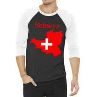 Schwyz Canton, Switzerland 3/4 Sleeve Shirt | Artistshot