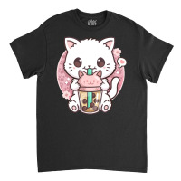 Boba Cat Boba Tea Bubble Tea Kawaii Anime Cat Kawaii Neko Classic T-shirt | Artistshot