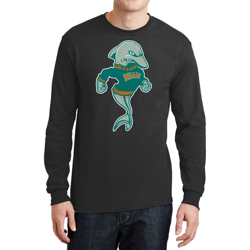 Retro Miami Mascot Original Concept Long Sleeve Shirts | Artistshot