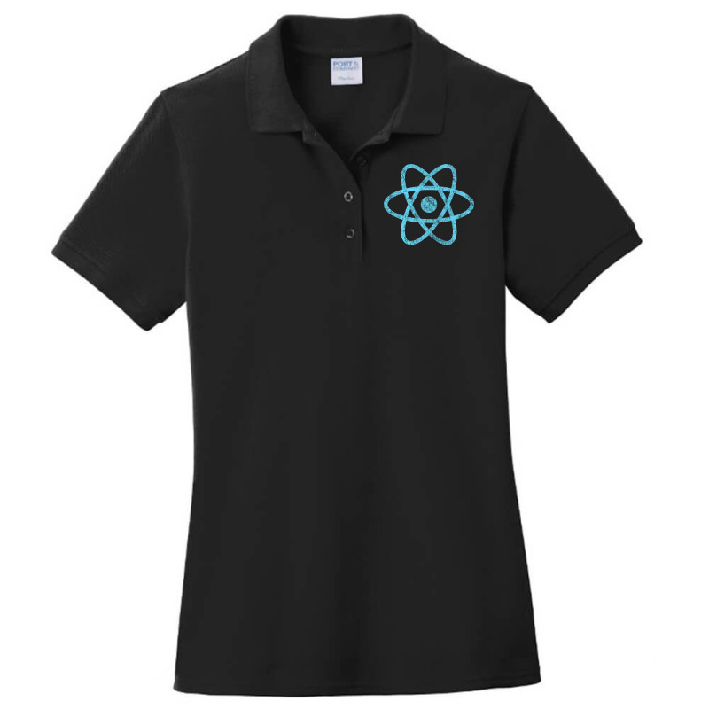 Vintage Reactjs Javascript Framework Ladies Polo Shirt by TerriBeverly | Artistshot