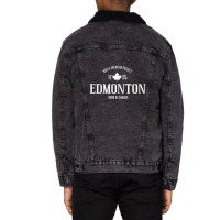 Canada Edmonton. Nap Unisex Sherpa-lined Denim Jacket | Artistshot