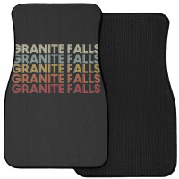 Granite Falls Minnesota Granite Falls Mn Retro Vintage Text Long Sleev Front Car Mat | Artistshot