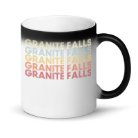 Granite Falls Minnesota Granite Falls Mn Retro Vintage Text Long Sleev Magic Mug | Artistshot