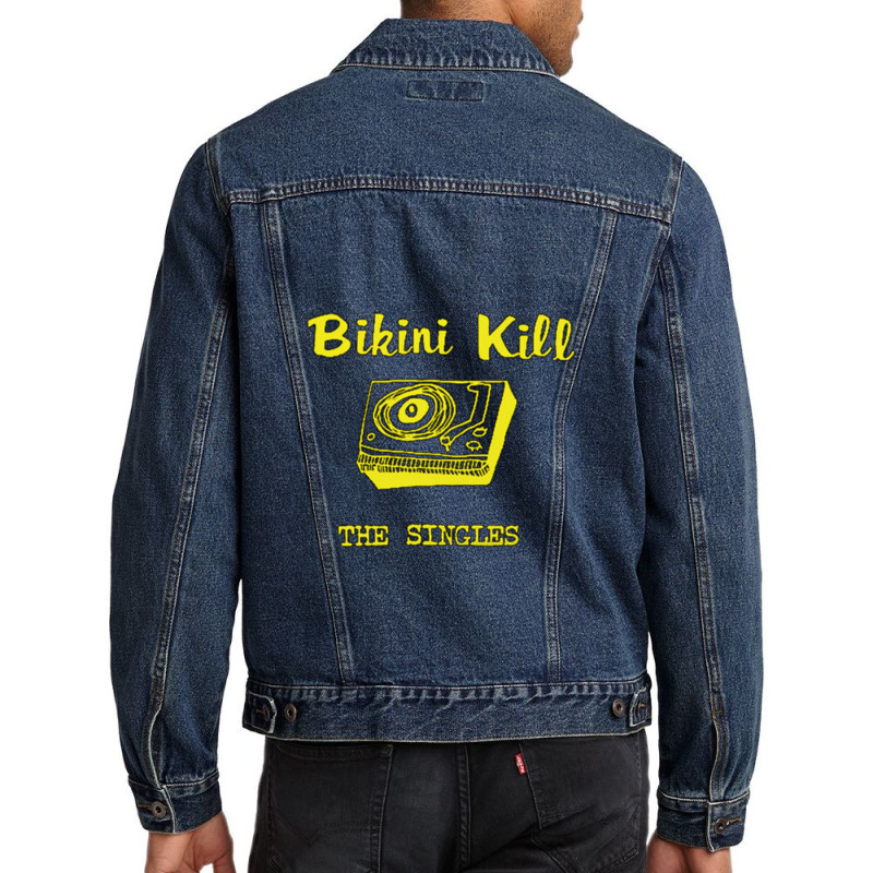 The Singles Of Bikini Kill Men Denim Jacket by RandallMitchell | Artistshot