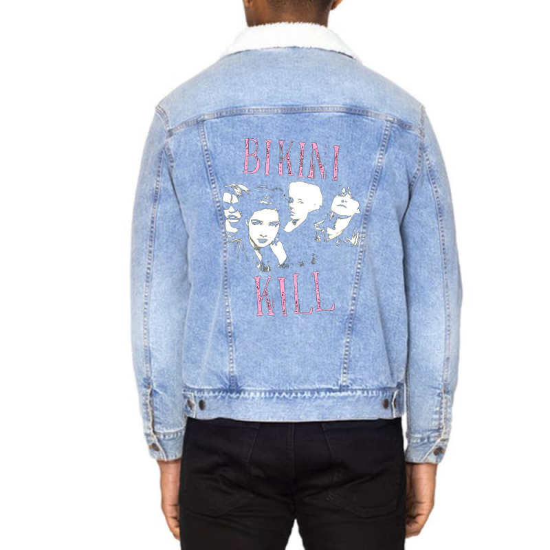 The Group - Bikini Kill Unisex Sherpa-Lined Denim Jacket by RandallMitchell | Artistshot