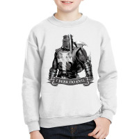 Crusader I Fear No Evil Knight Templar Warrior Of God T Shirt Youth Sweatshirt | Artistshot