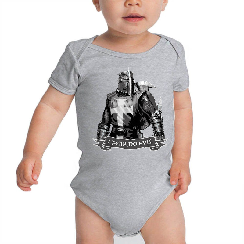 Crusader I Fear No Evil Knight Templar Warrior Of God T Shirt Baby Bodysuit | Artistshot