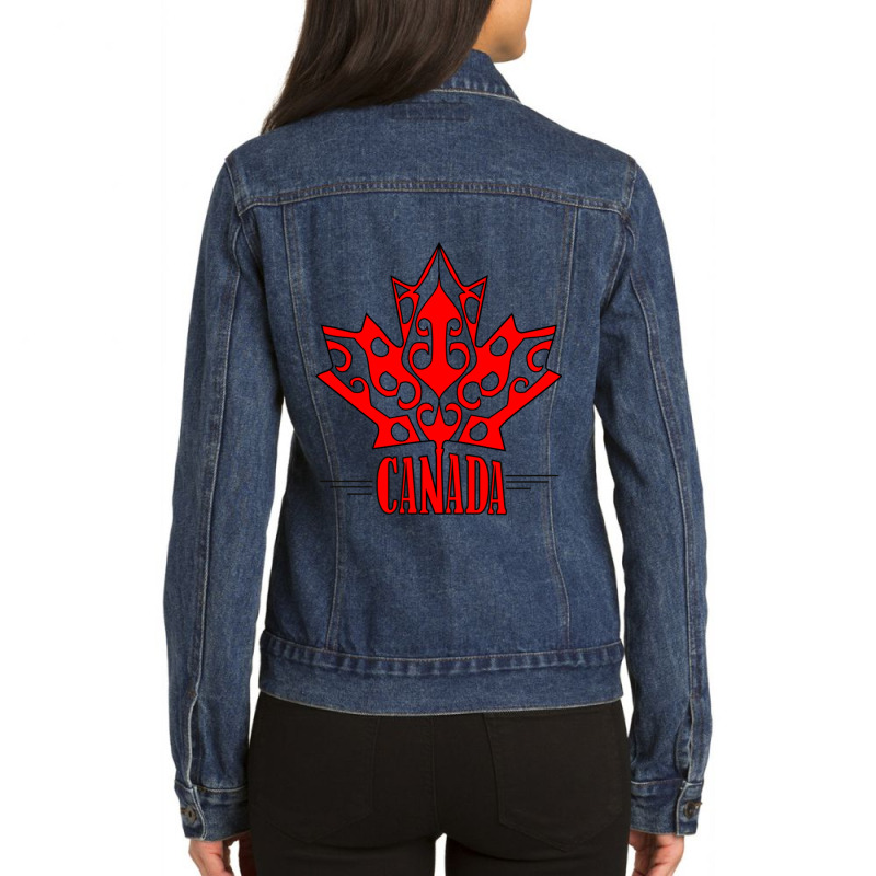 Canada Ladies Denim Jacket by ReenaKonicek | Artistshot