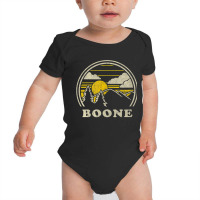 Boone North Carolina Nc T Shirt Vintage Hiking Mountains Tee Baby Bodysuit | Artistshot