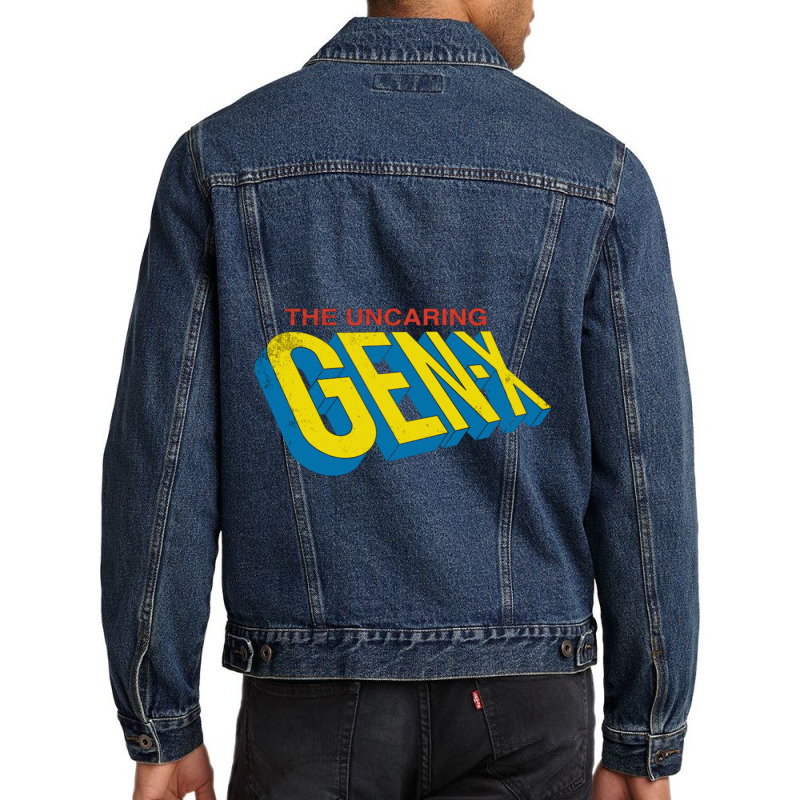 The Uncaring Gen X Vintage Distressed Superhero Co Men Denim Jacket by Doannoki | Artistshot