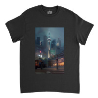 Auckland City Painting Classic T-shirt | Artistshot