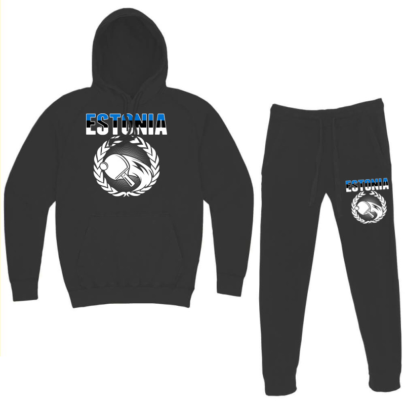 Estonia Ping Pong Lovers   Estonian Table Tennis Supporters Sweatshirt Hoodie & Jogger Set | Artistshot