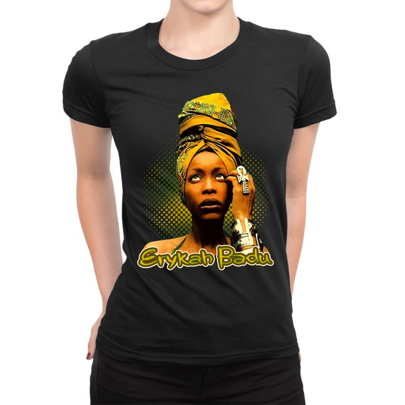 Badu (2) Ladies Fitted T-Shirt by bummercaught | Artistshot