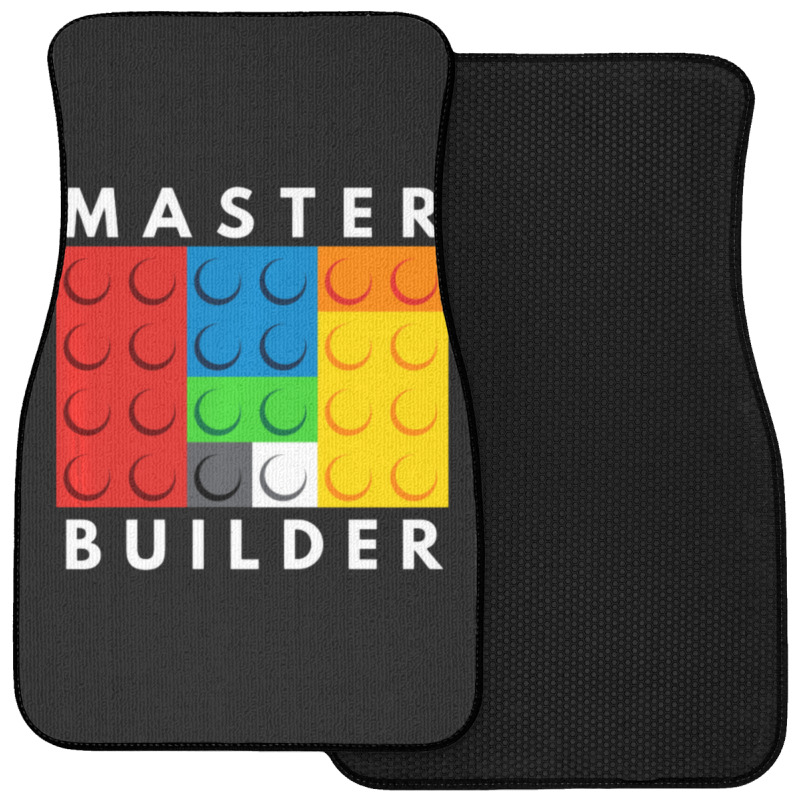 Master Builder Building Blocks Brick Builders Toys Gift Front Car Mat | Artistshot