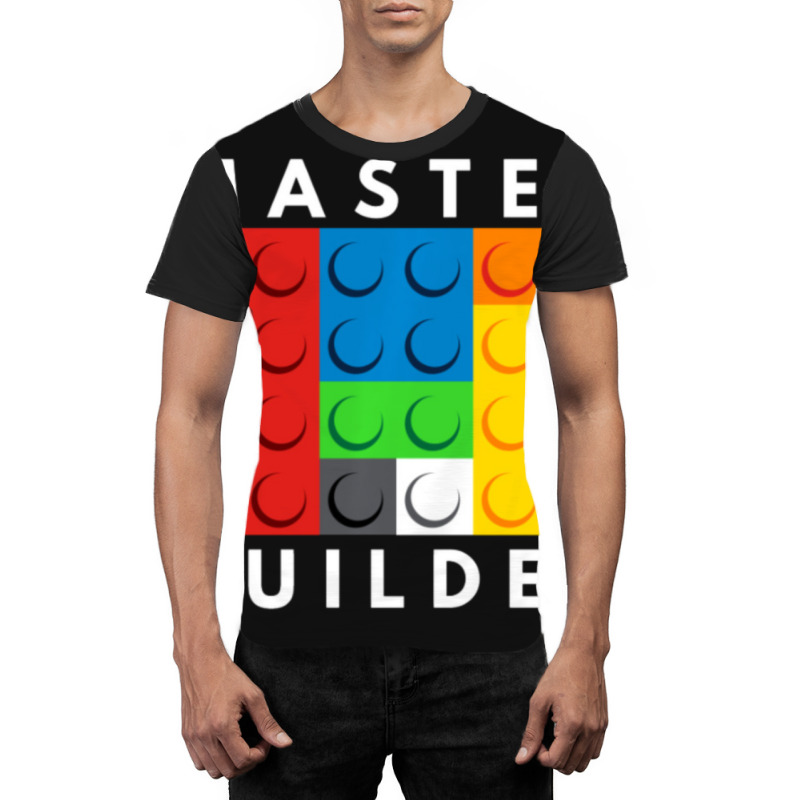 Master Builder Building Blocks Brick Builders Toys Gift Graphic T-shirt | Artistshot