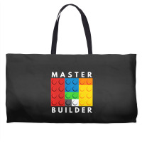 Master Builder Building Blocks Brick Builders Toys Gift Weekender Totes | Artistshot