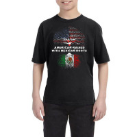 American Raised With Mexican Roots Usa Flag Youth Tee | Artistshot