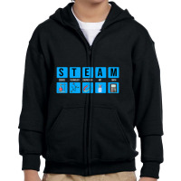 Steam Science Technology Engineering Funny Teacher Youth Zipper Hoodie | Artistshot