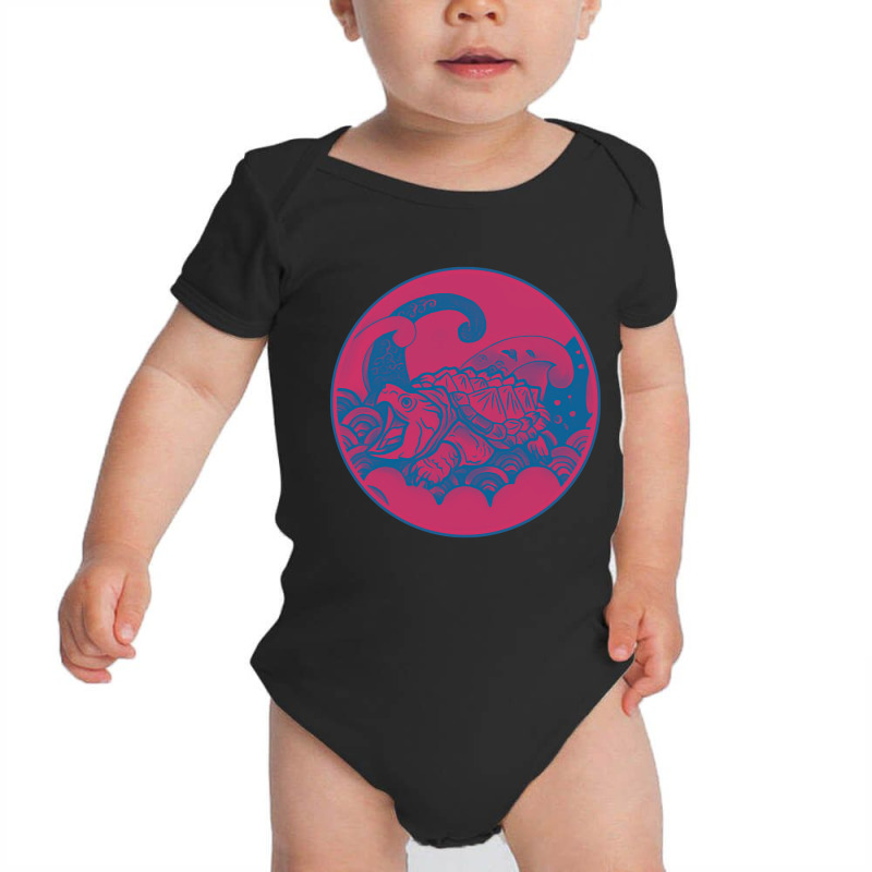 Alligator Snapping Turtle - Reptile - Nature - Alligator Baby Bodysuit | Artistshot