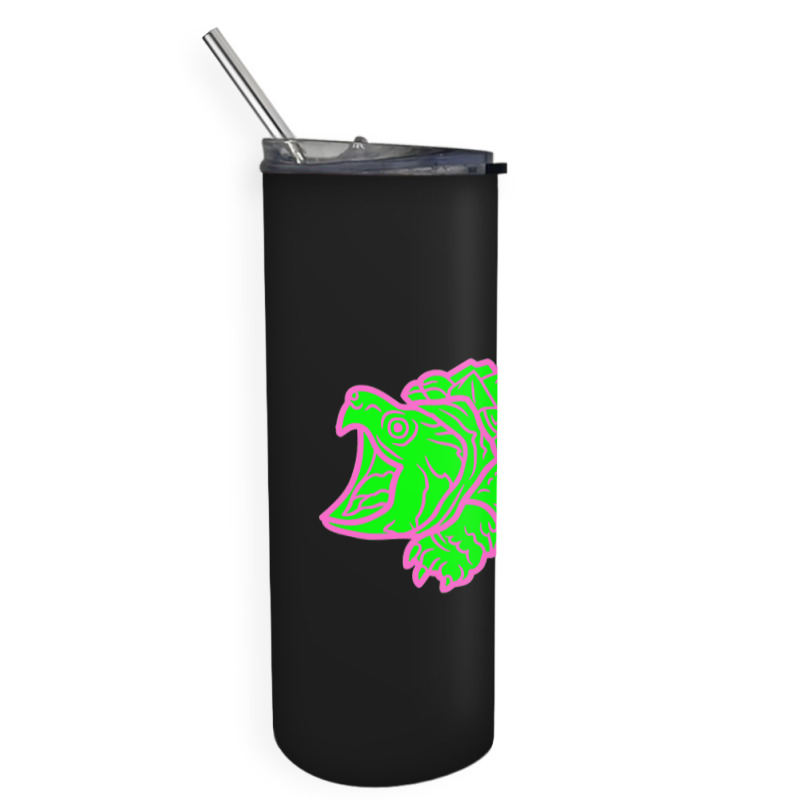 Alligator Snapping Turtle - Reptile - Wildlife - Animal Attack Skinny Tumbler | Artistshot