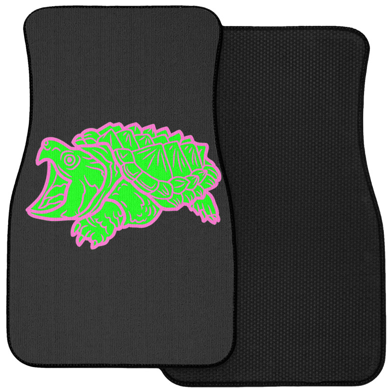 Alligator Snapping Turtle - Reptile - Wildlife - Animal Attack Front Car Mat | Artistshot