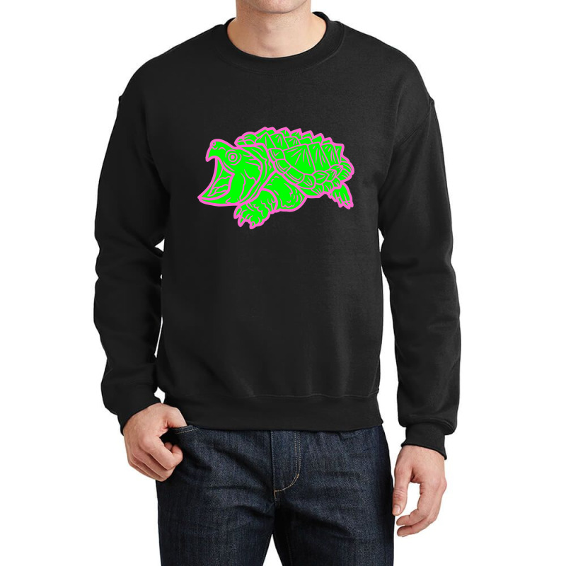 Alligator Snapping Turtle - Reptile - Wildlife - Animal Attack Crewneck Sweatshirt | Artistshot