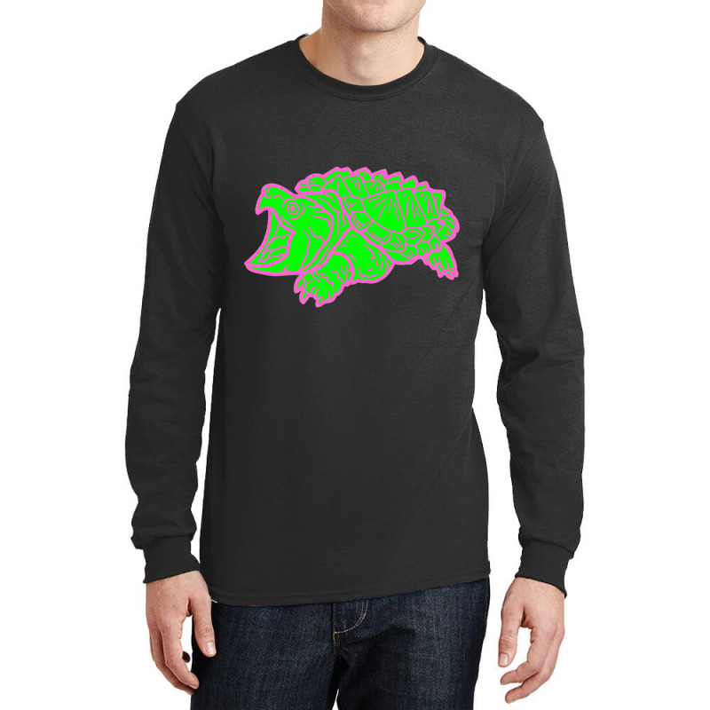 Alligator Snapping Turtle - Reptile - Wildlife - Animal Attack Long Sleeve Shirts | Artistshot