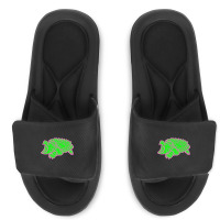 Alligator Snapping Turtle - Reptile - Wildlife - Animal Attack Slide Sandal | Artistshot