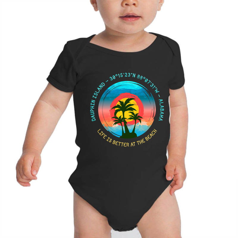 American Beaches - Dauphin Island, Alabama Baby Bodysuit by poppyallen | Artistshot