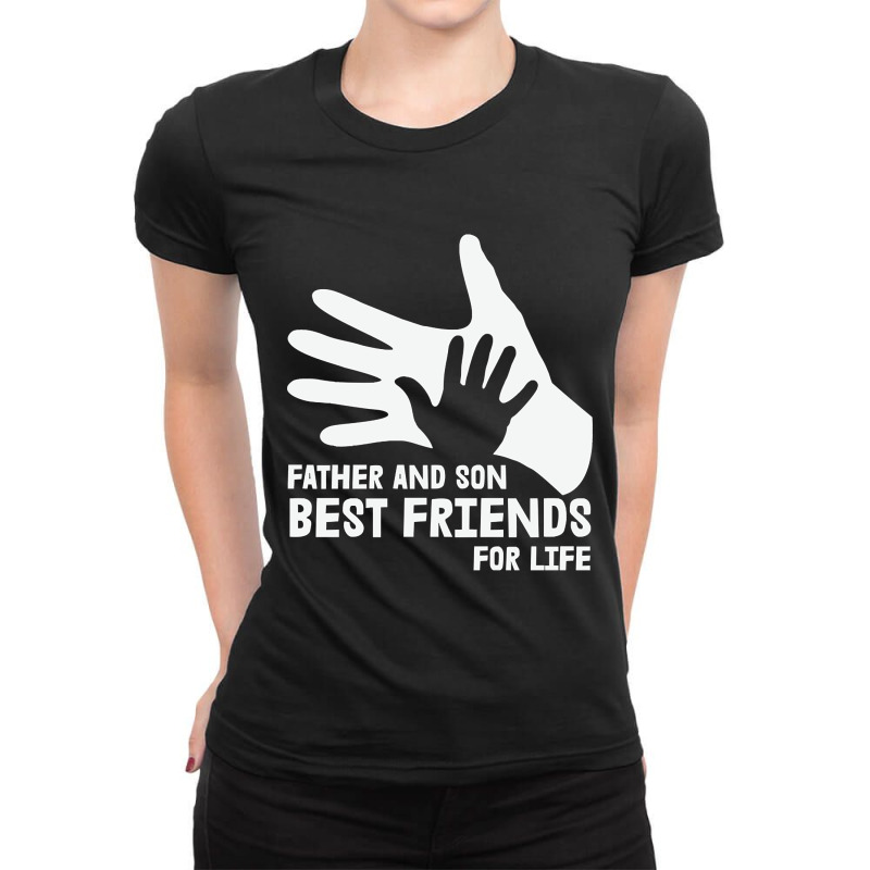 Father And Son Best Friends Ladies Fitted T-Shirt by Lowe Fleming | Artistshot