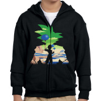 Goku Silhouette Namek Sunset Youth Zipper Hoodie | Artistshot