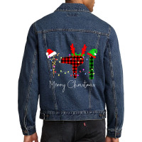 Merry Christmas Hairstylist Funny Tool Hairdresser Barber Men Denim Jacket | Artistshot