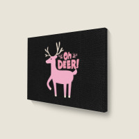 Oh Deer Landscape Canvas Print | Artistshot