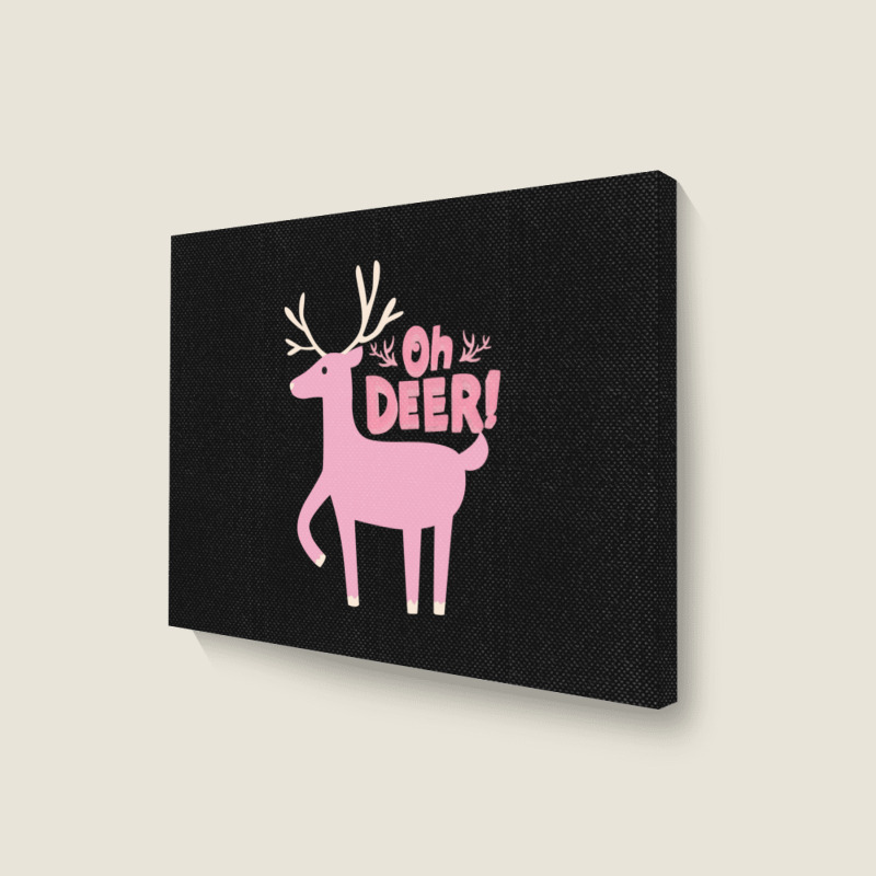 Oh Deer Landscape Canvas Print | Artistshot