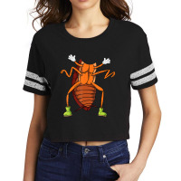 Cool Easy Cockroach Insect Halloween Costume Lazy Gift Scorecard Crop Tee | Artistshot