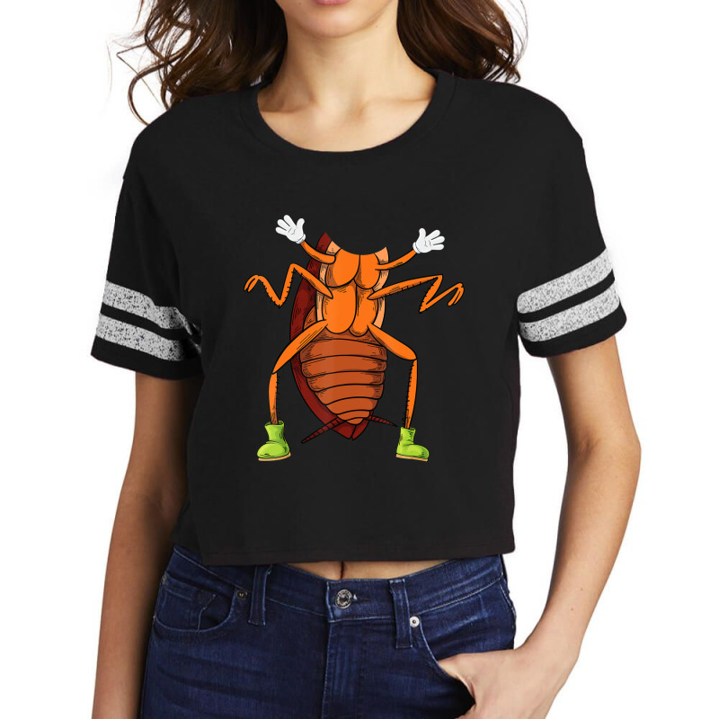 Cool Easy Cockroach Insect Halloween Costume Lazy Gift Scorecard Crop Tee by bummercaught | Artistshot