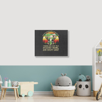 Cool Elephant Smoking Weed Bong Marijuana Cannabis Stoner Landscape Canvas Print | Artistshot