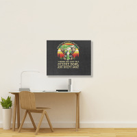 Cool Elephant Smoking Weed Bong Marijuana Cannabis Stoner Landscape Canvas Print | Artistshot