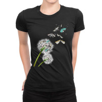 Dandelion Books Reading Ladies Fitted T-shirt | Artistshot