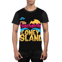 Beachaholic In Coney Island, Usa Graphic T-shirt | Artistshot