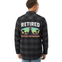 Funny Retired Production Manager Beach Palm Tree Sunglasses T Shirt Flannel Shirt | Artistshot