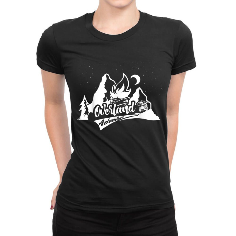 Overland Adventure 4wd Offroad Camper Travel Ladies Fitted T-Shirt by CHRISTOPHEANDERS | Artistshot