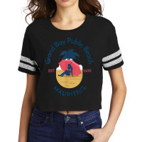 Grand Bay Public Beach Mauritius T Shirt Scorecard Crop Tee | Artistshot