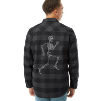 Human Skeleton Running Bone Names Anatomy Labels For Geeks Flannel Shirt | Artistshot