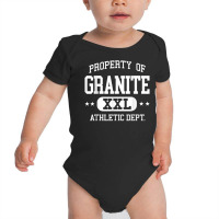 Granite Retro Athletic Property Dept Funny T Shirt Baby Bodysuit | Artistshot